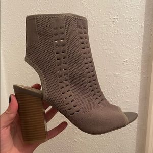 Gray Sock Heels